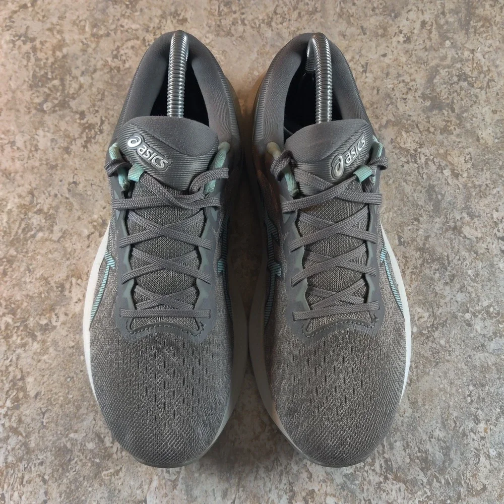 Asics Womens Gel Pulse 13 Gray Teal Running Shoes Sneakers 1012B035 Size 9